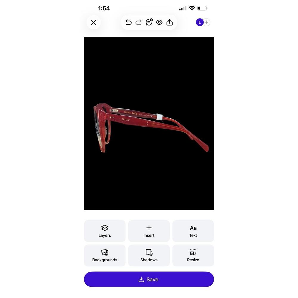 Celine Red Gradient Lense Sunglasses NIB MSTP $390 - Picture 3 of 3